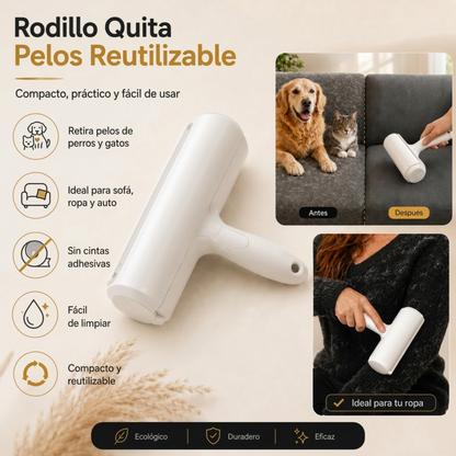 Rodillo Quita Pelos Reutilizable