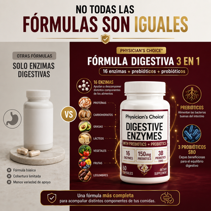 Physician’s Choice | Complejo Digestivo 3 en 1
