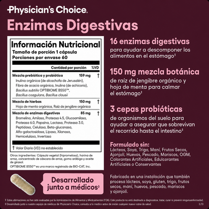 Physician’s Choice | Complejo Digestivo 3 en 1