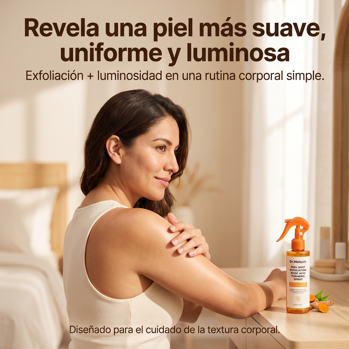 Dr.Melaxin Peel Shot – Spray Corporal para una Piel Más Suave y Luminosa